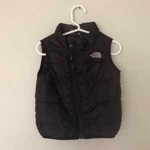 Baby Black Reversible North Face Vest